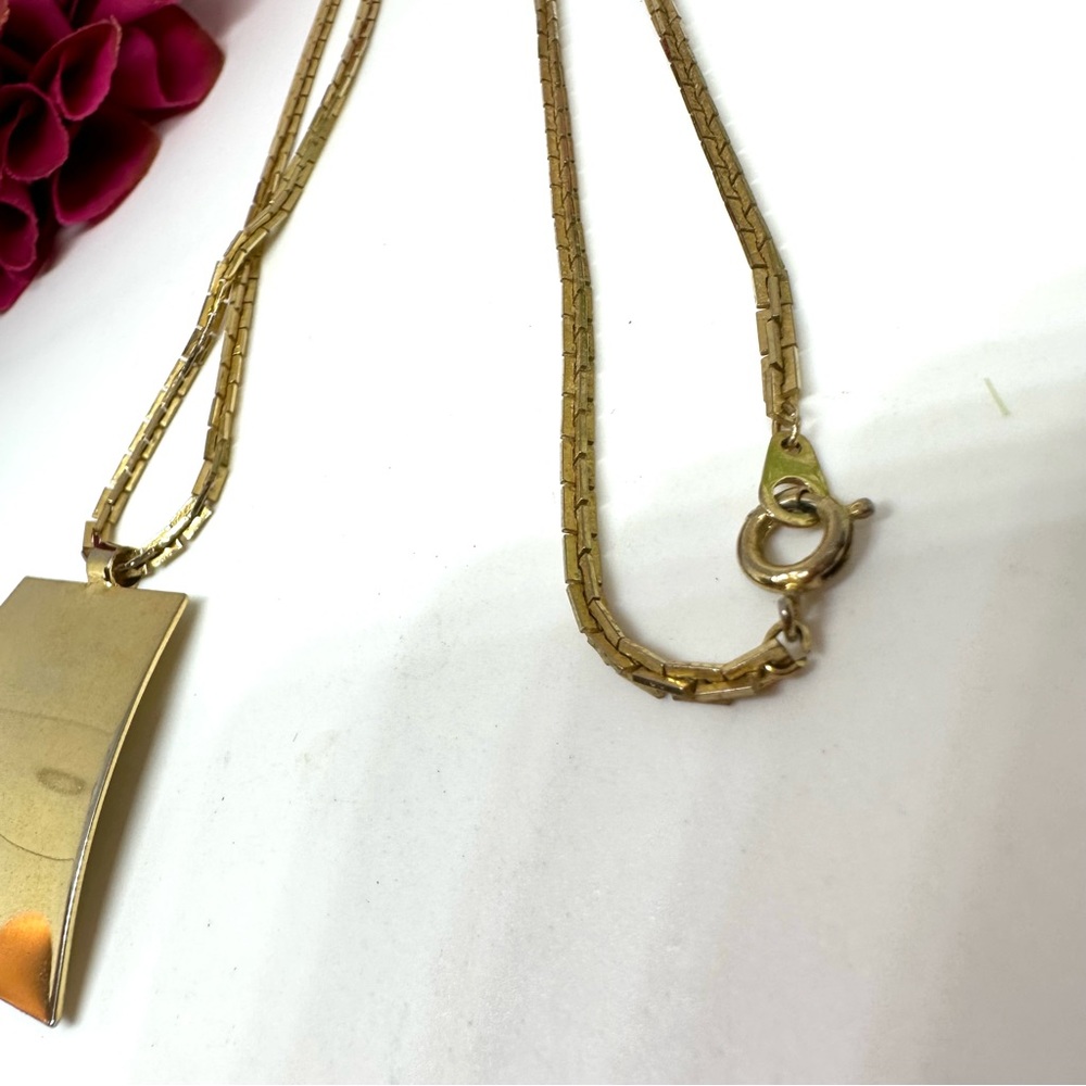 VINTAGE⚜️Abstract Crystal Embellished Pendant Necklace - Picture 7 of 8